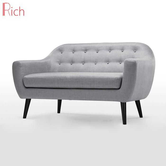 New Modern Living Room Furniture Hotel Bedroom Fabric Sofa (2seater)