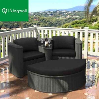 Garden Rattan Outdoor Furniture Best Seller Plastic Wicker Sofa Set for Hotel Used