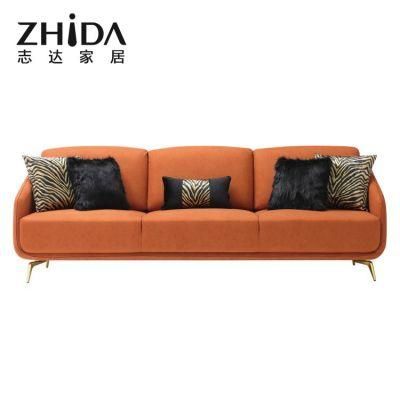 Italian Style Luxury Sofa with Charateristic Comfort Cushions Villa Star Hotel Use Fashion Sofas with Comfort Seaters