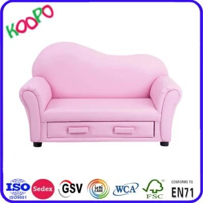 Kids Couch with Drawer Morden Chilren Furniture (SF-29-03)