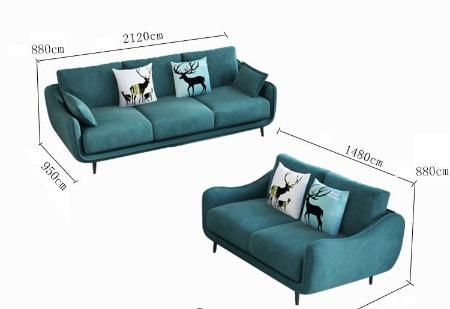 2021 Modern Latest Design Living Room Couch Leather Fabric Sofa
