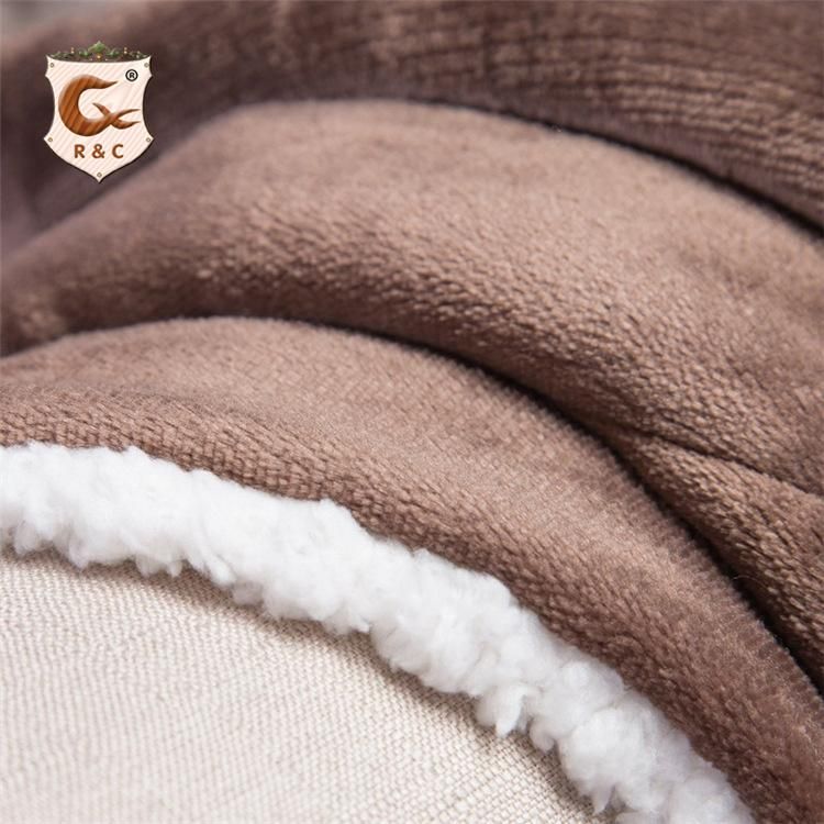 Super Soft Dyed Polar Flannel Fleece Modern Solid Color Design 100 Polyester Plush Striped Throw Plush Blanket Sofa Blanket