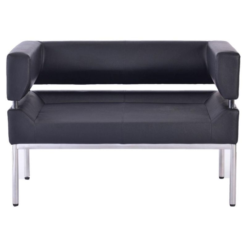 High Quality Black Leather Office Sofa Modern Design Office Sofa Living Room Sofa Home Office Furniture