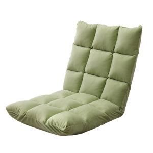 Simple Foldable Fashion Tea Green Lazy Sofa Leisure Folding Fabric Sofa Bed for Home Furniture