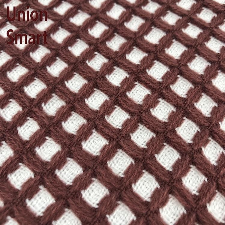 Fringe Warm Cozy Lightweight Decorative Knitted Waffle Blanket with Tassels for Couch, Bed, Sofa