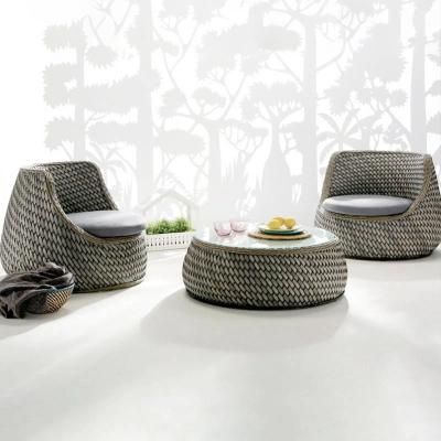 Double Rattan Sofa Rattan Art Living Room Balcony Rattan Chair