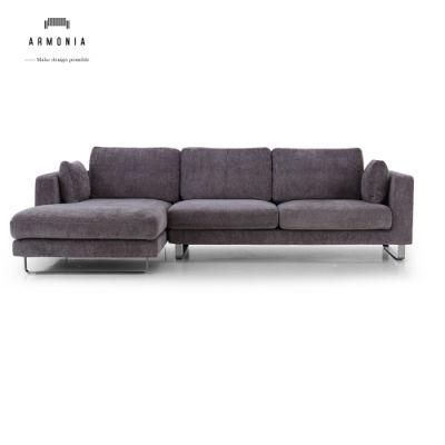 Hot Sale High Back Fabric Furniture Set Recliner Sectional Leisure Corner Sofa