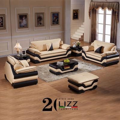 Wholesale European Living Room Furniture Relaxing Leather Sofa