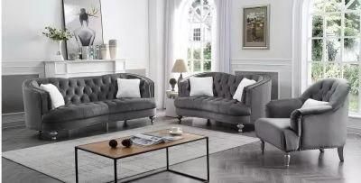 Velvet Fabric Tufting Sofa for Living Room furniture