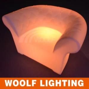 Comfortable Outdoor Luxury Plastic LED Sofa