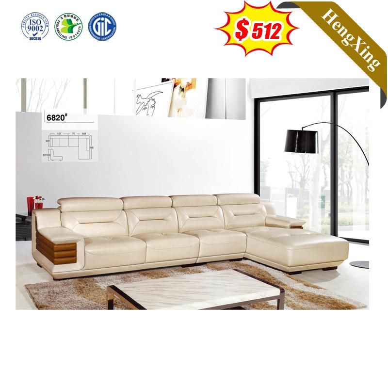 Factory Wholesale L Shape Italy Leather Home Furniture Sectional Living Room Sofa
