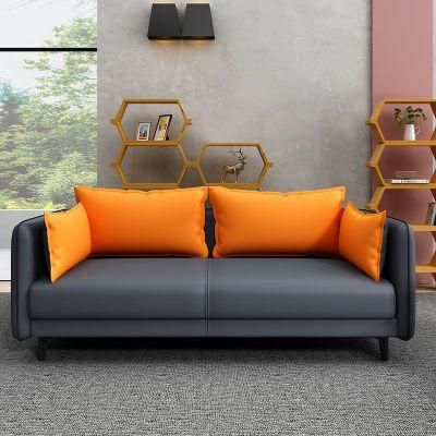Moveable Handrail Double Sitting Plush Couch for Hotel Living Room