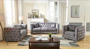 Living Room Simple Design Button Chesterfield Sofa Set