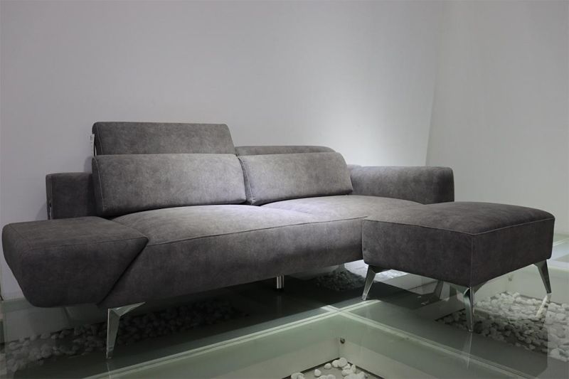 European Modern Sectional Leisure Living Room Home Furniture L Shape Fabric Couch Sofa Set