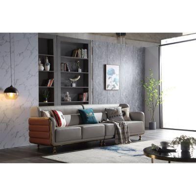 Fabric Hotel Furniture Modern Livingroom Living Room Coffee Table Leather Sofa Set
