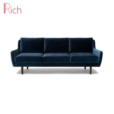 Modern Sectional Home Furniture Velvet Fabric Couch Living Room Sofa