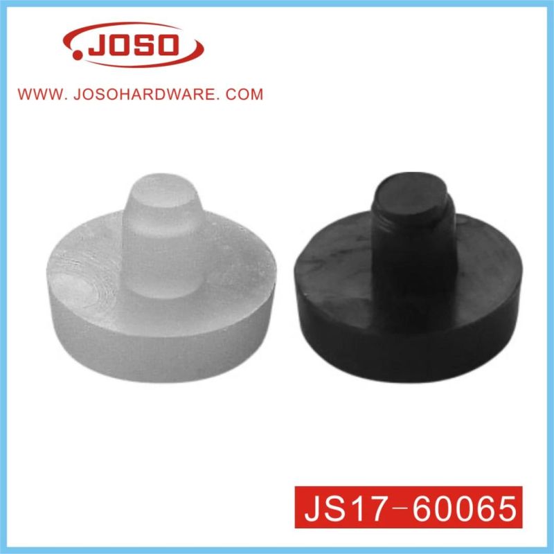 PVC Diameter 17mm Flat Pad of Furniture Hardware for Connector