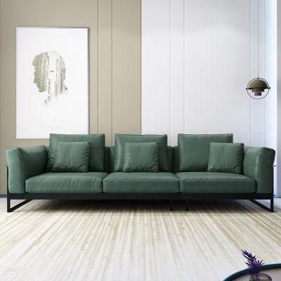 Genuine Leather Italian Minimalism Sofa Set for Living Room Furniture