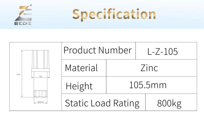 L-Z-105 Kitchen Part Table Equipment Adjustable Leg Kitchen Adjustable Leg