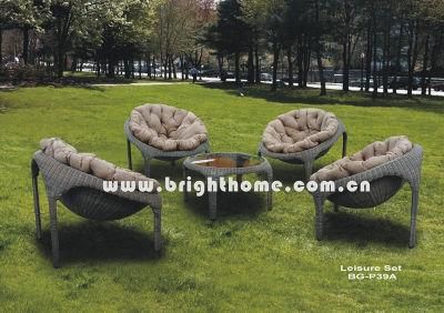 PE Rattan Wicker Sofa Set Outdoor Garden Furniture Bg-P39A