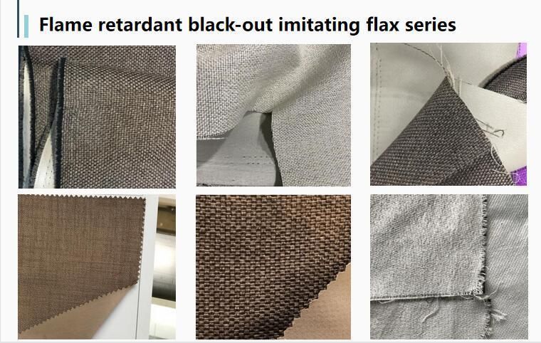 Fire Retardant 100% Polyester Fabric Linen-Look Sofa Upholstery Fabric