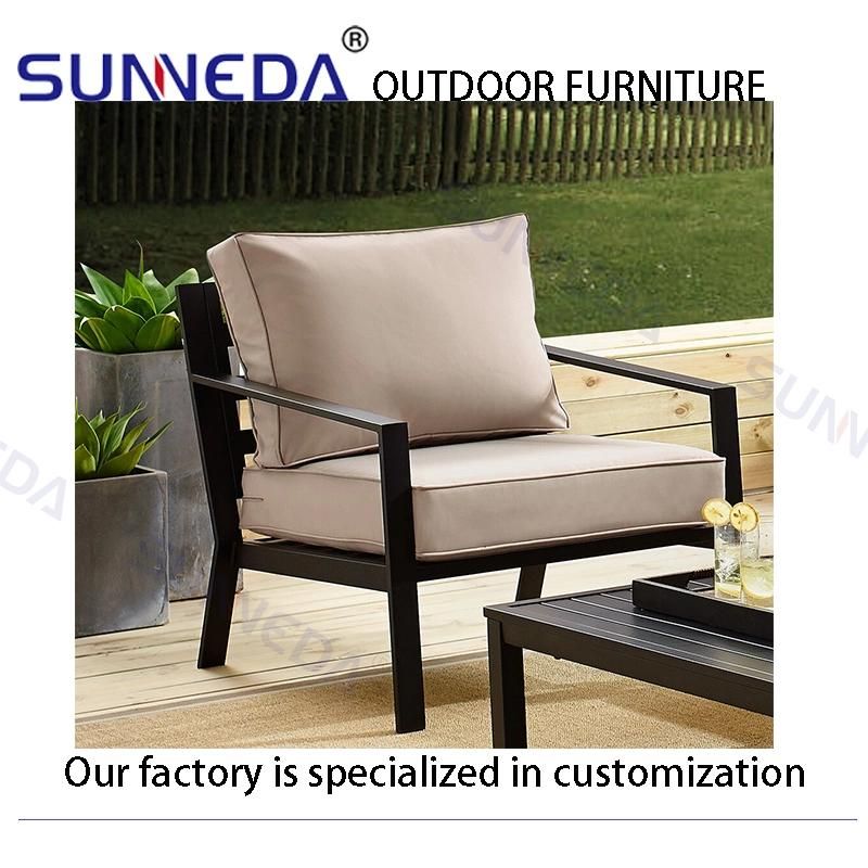 Elegance Wholesale Garden Aluminum Frame Simplify Furniture Sets Outdoor Chair Sofa
