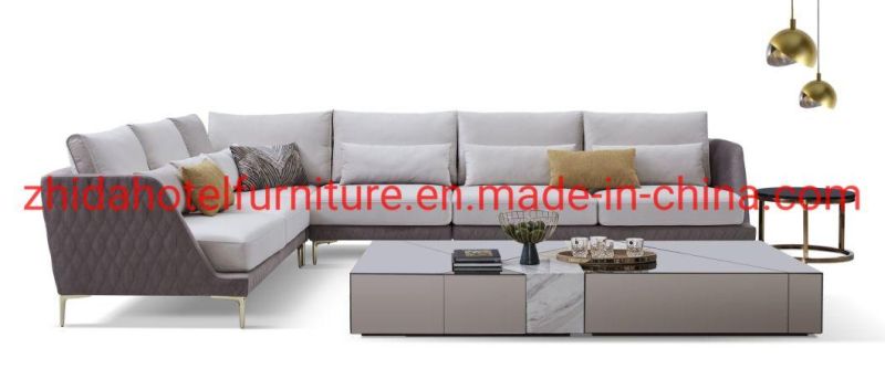 Modern Villa Sectional Sofa Set L Shape Sofa Middle East Modular Sofa