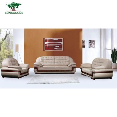 Wooden Frame Fancy Sofa Set Real Leather New Design Sleeper Sofa Furniture
