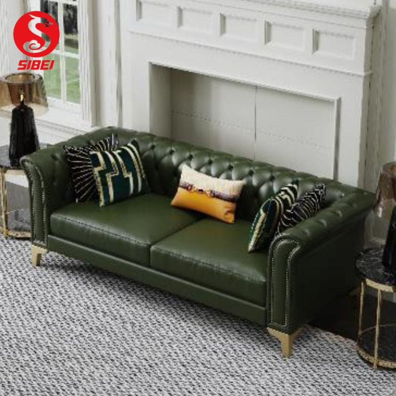 Modern Luxury Leisure Couch Home Furniture Set Living Room Furniture Leather Sofa