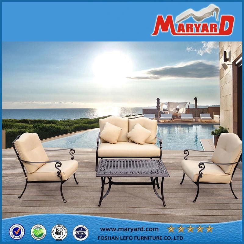 Outdoor Hotel Courtyard Garden Restaurant Terrace Coffee Rattan Furniture Set Table and Garden Chairs