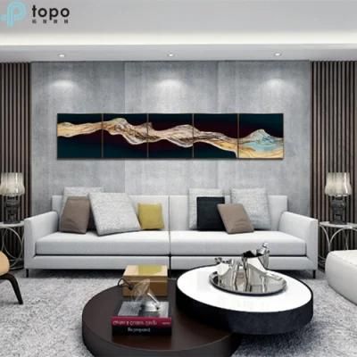 5 Sets H600mm*600mm 3D Modern Fashion Abstract Decorative Glass Painting for Home Decor (MR-YB6-2036)