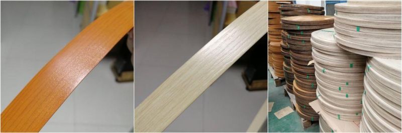 Solid/Wood Grain Color Furniture Plastic Edge Banding/Tape / PVC Edge Banding