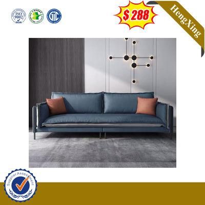 Luxury Modern Home Living Room Furniture Set Leather Sectional Couch Fabric Leisure Sofa