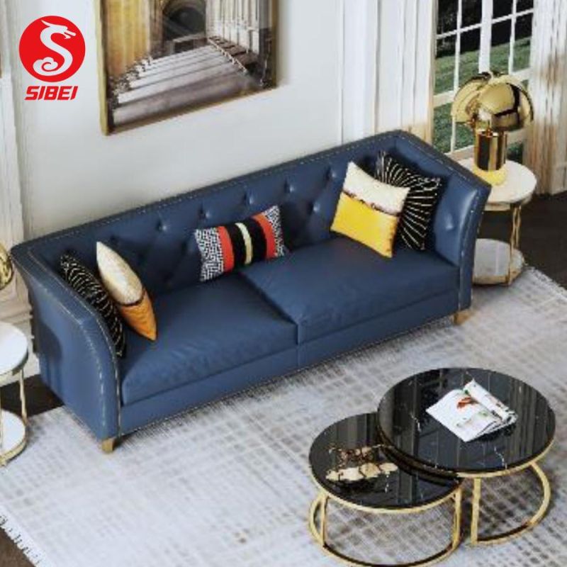 Modern Sectional Home Furniture Velvet Leather Couch Living Room Sofa