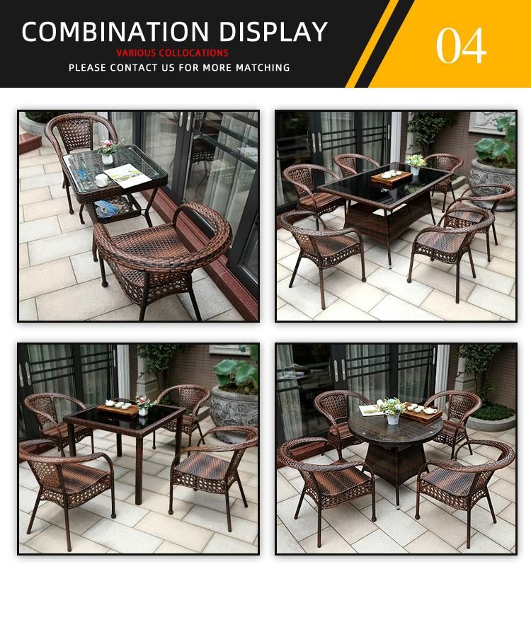 Modern Rattan Woven Sofa Set/Outdoor Furniture for Balcony