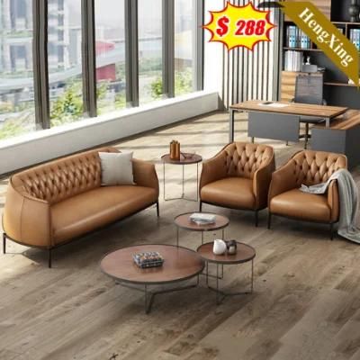 Modern Home Furniture Living Room Sofas Wooden/ Metal Legs PU Leather Fabric 3 Seat Single Seat Sofa
