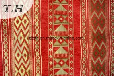 Big Red Festive Good Chenille Jacquard Fabric Sofa (FTH31717)