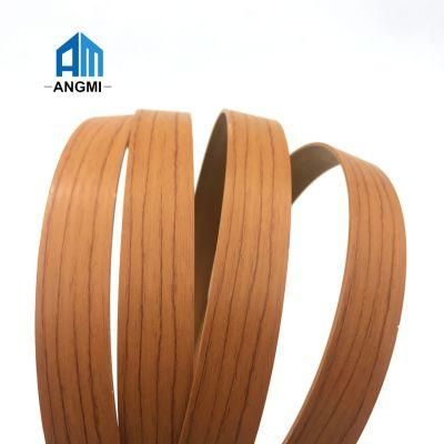 Customized Hotsale Wood Grain Modern PVC Edge Banding Tapacanto for Furniture Accessory