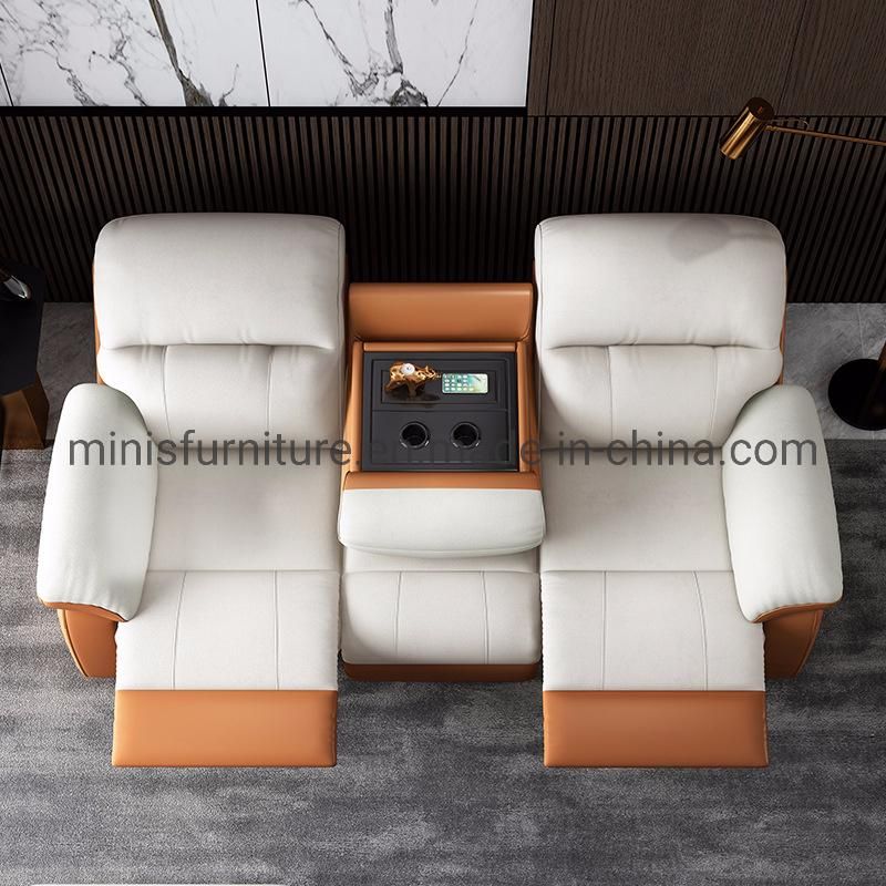 (MN-SF91) Home Living Room Electric Functional 2seats Sofa Chair with Table