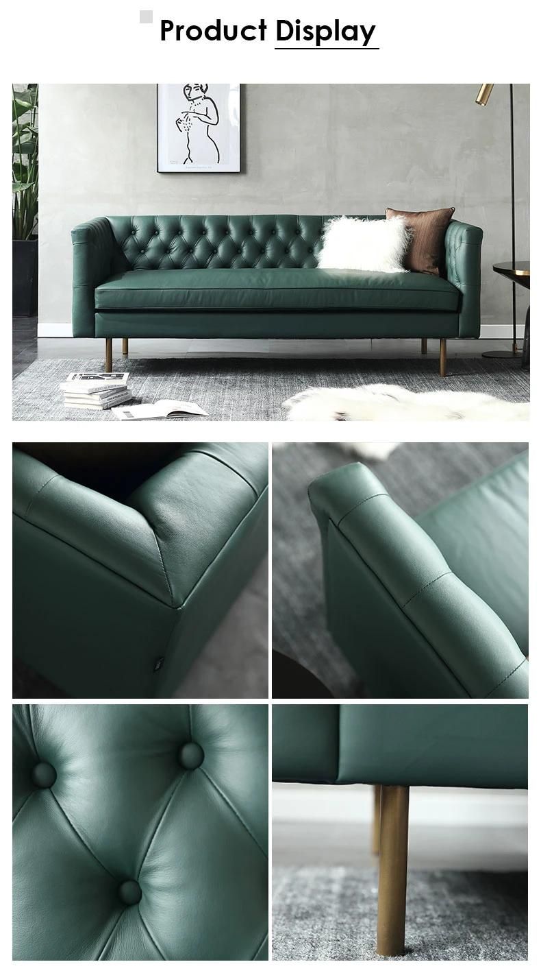 Factory Wholesale Living Room Furnituretop Leather Sofa