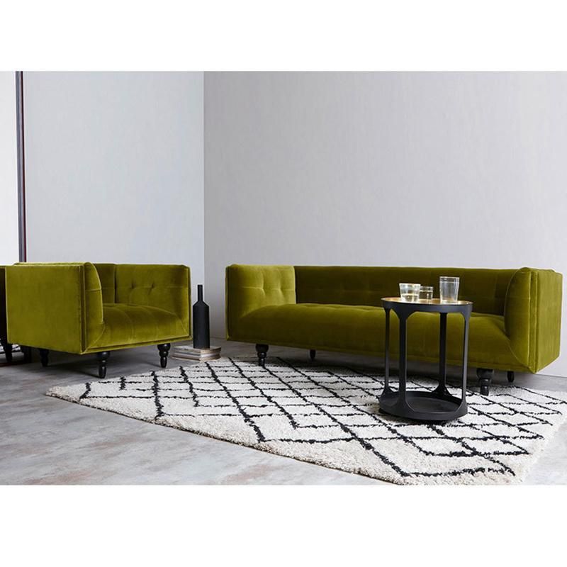 High Quality Living Room Sofa Solid Wood Frame Three Seater Sofa