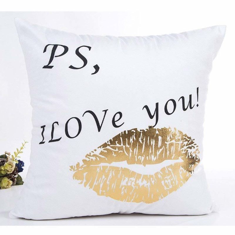 Metallic Print Throw Cushion Covers Decorative Soft Throw Pillowcases Sofa