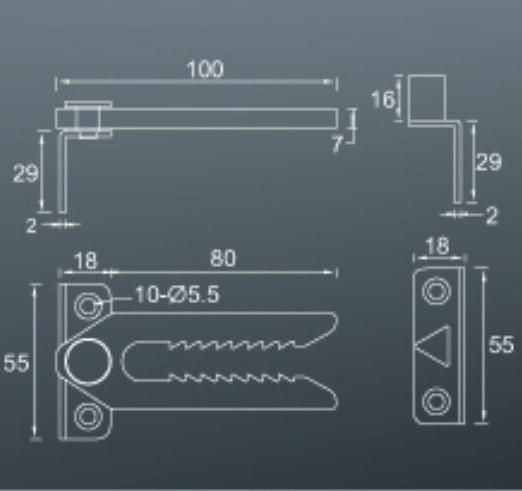 Sofa hardware KD bracket furniture joint sofa connector plastic connector