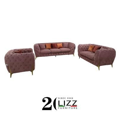 China Manufacturer Direct Hot Sale Luxury Chesterfield Classic Fabric Sofa