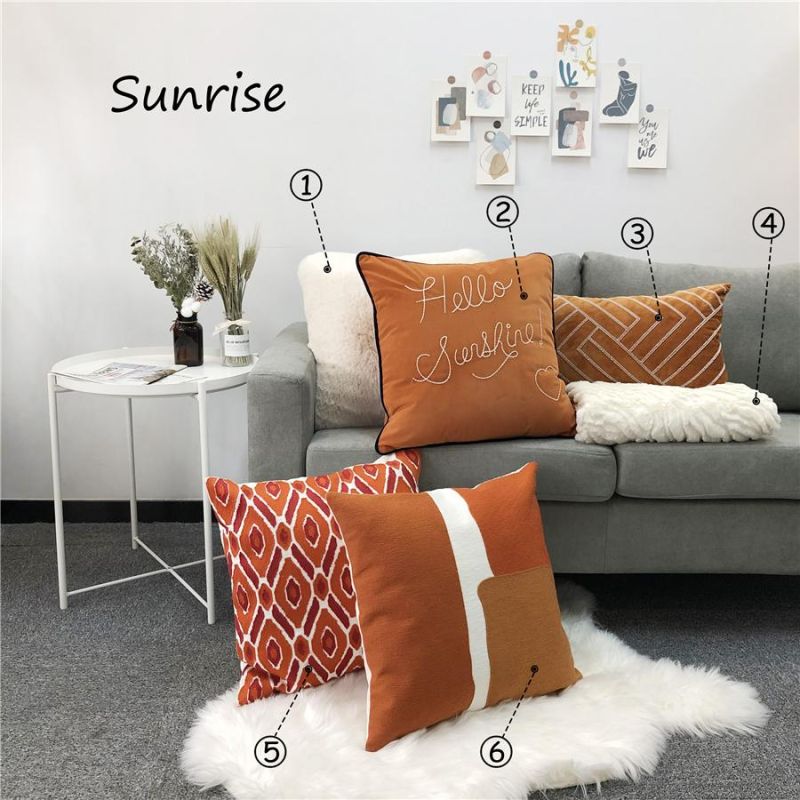 Embroidery Velvet Cushions Home Sofa Pillows Decorative Cushions