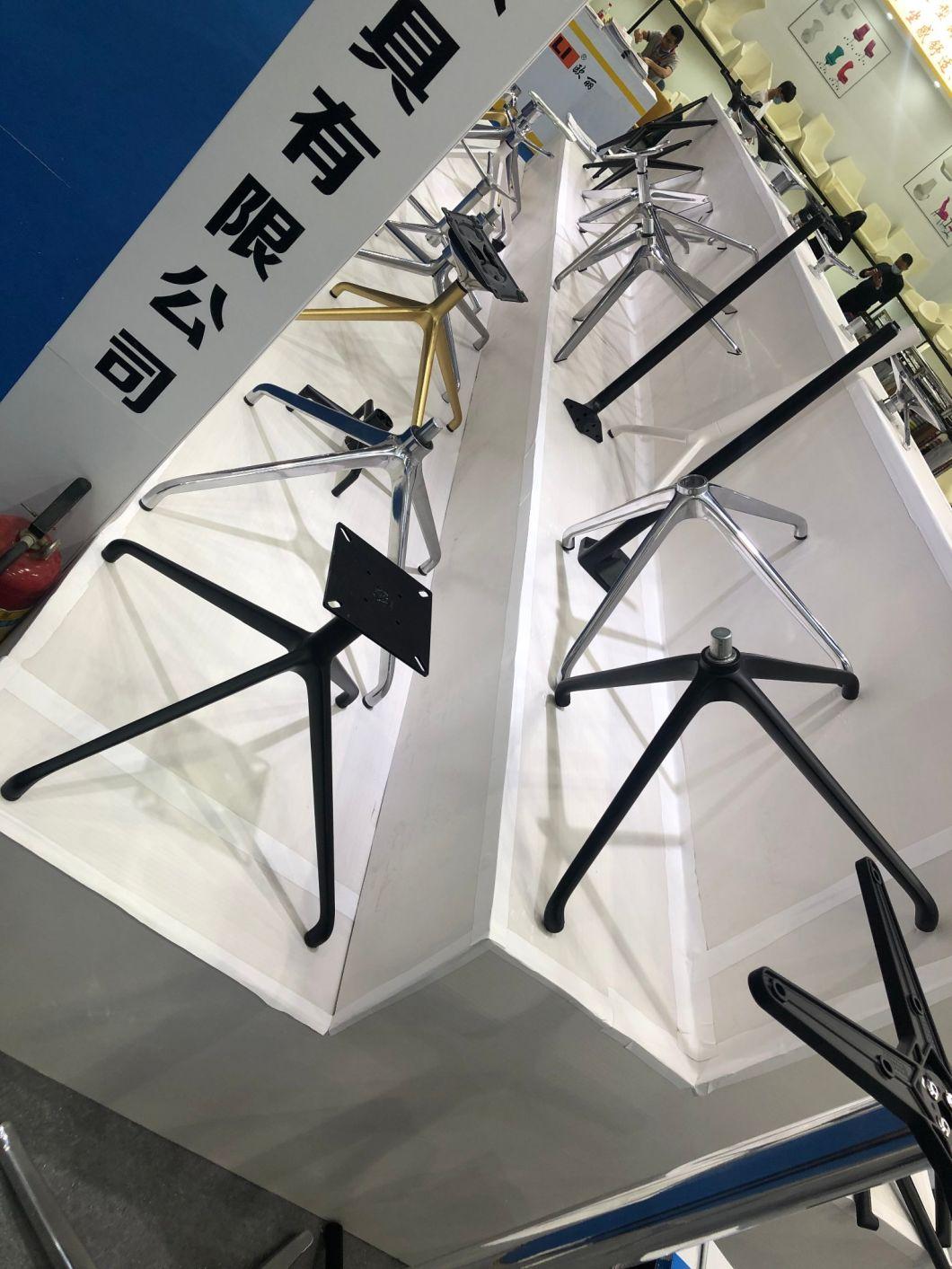 Black Furniture Accessories Steel Complete Swivel Chair Stand Legchina Die Casting Parts Aluminum Office Chair Base Brass Sofa Legs
