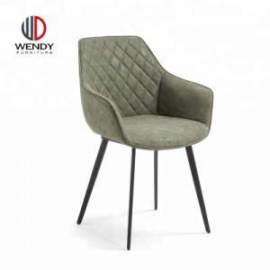 Living Room Furniture Upholstered Sofa Chair Modern Comfortable Accent Arm Chaise Fabric Vintage Leisure Lounge Dining Chairs