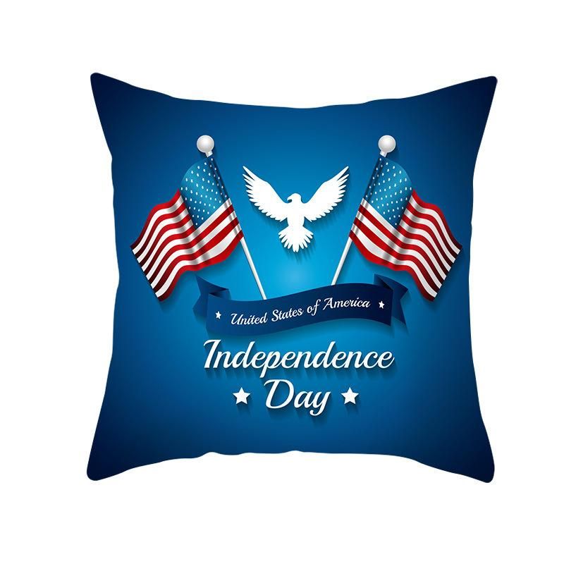 Holiday Decoration Independence Day Series 4 Back Cushion Cover, Sofa Cushion