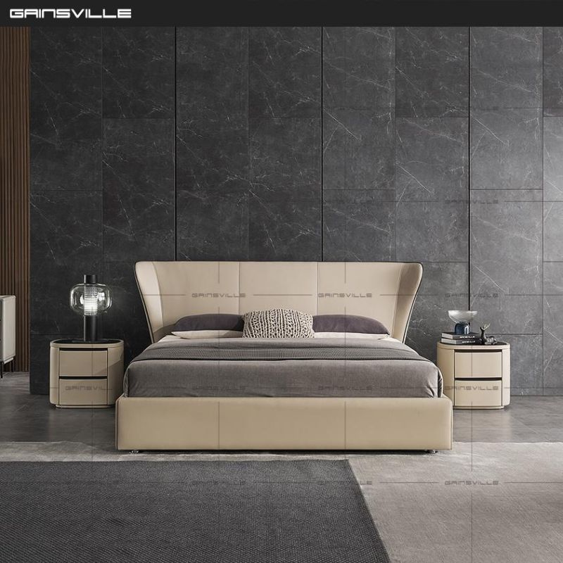 Hot Sale Sofa Bed King Bed Wall Bed Leather Bed New Home Furniture Bedroom Furniture in Italy Modern Style