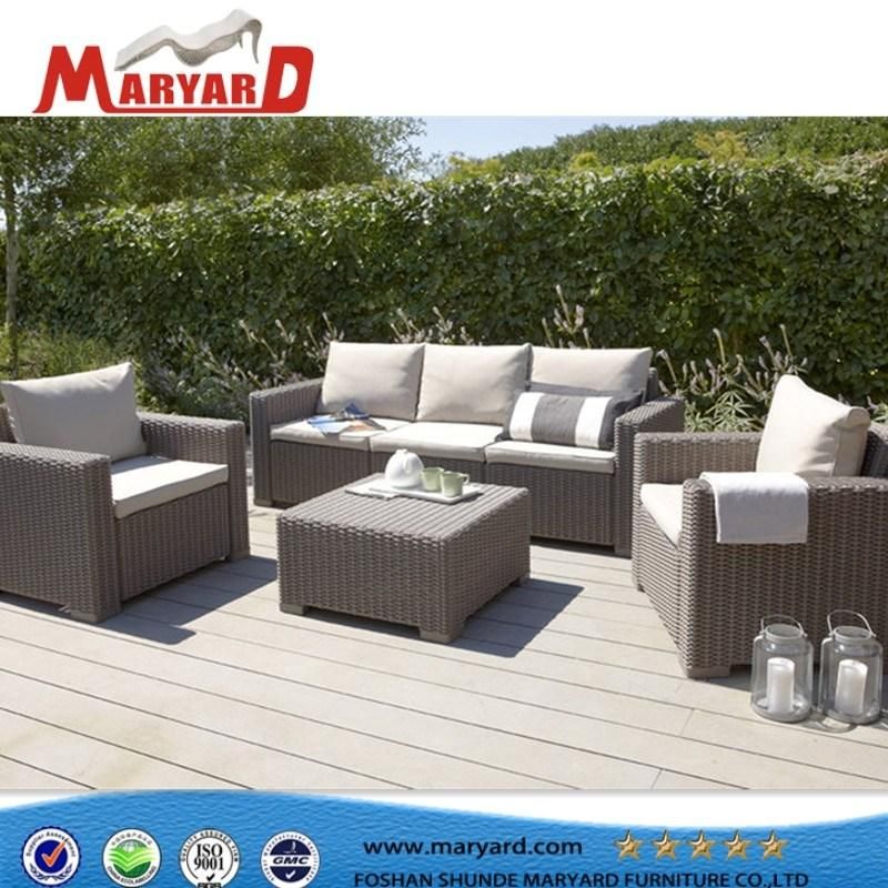 Luxury Outdoor Synthetic Rattan Wicker Sofa Set Suitable for Yacht Leisure Projects